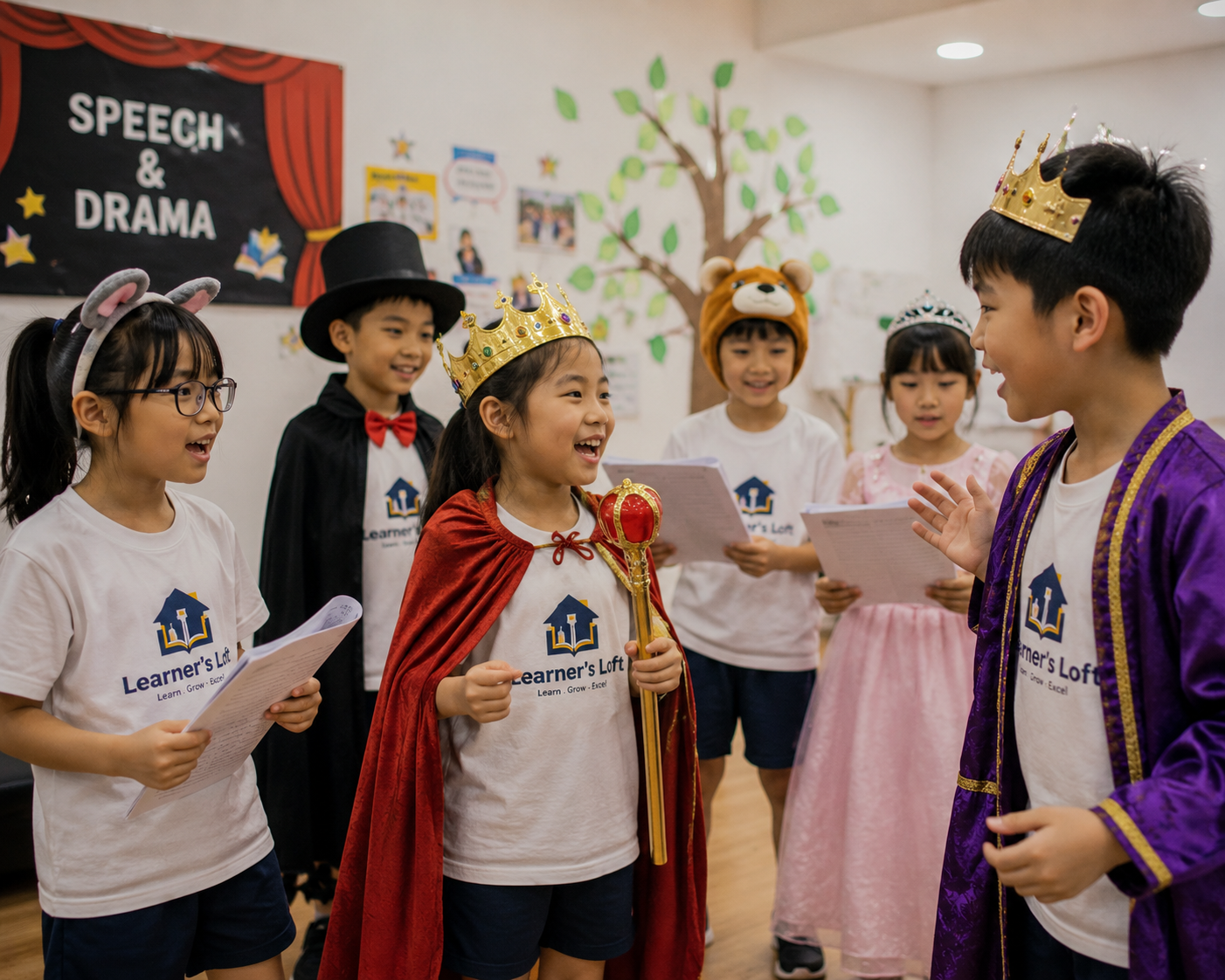 Students building confidence through speech, drama and outdoor learning